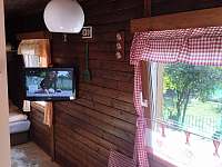 Natáčecí televize i do kuchyně - chata k pronájmu Velké Popovice