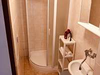 Sprchový kout a vlastní WC v každém apartmánu - ubytování Lipnice nad Sázavou
