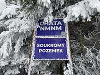 Zima na Vysočině u chaty NMNM - chalupa ubytování Nové Město na Moravě