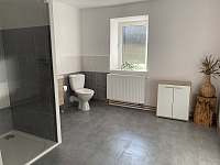 Koupelna, WC - apartmán ubytování Fryšava pod Žákovou horou