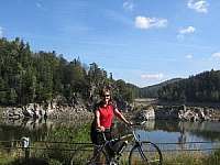 cyklostezka podél vírské přehrady - chalupa k pronajmutí Domanín