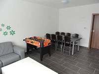 Obývací pokoj - jídelna - apartmán ubytování Škrdlovice