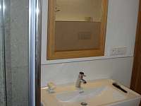 Koupelna v přízemí - pronájem chalupy Polnička