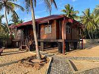 Pohled na dům od pláže - pronájem chaty Šrí Lanka