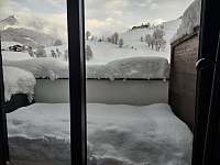 výhled z okna - zima - Hintermoos
