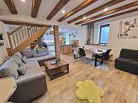Apartmán 2 obývací pokoj s kuchyní - chalupa k pronajmutí Nové Mitrovice - Nechanice